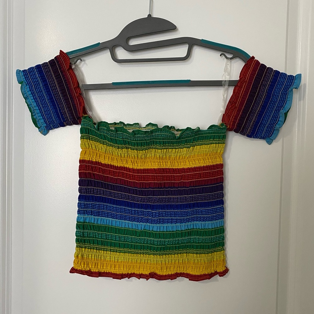 Multicolored Crop Top